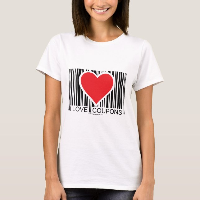 I Love Coupons T-Shirt (Front)