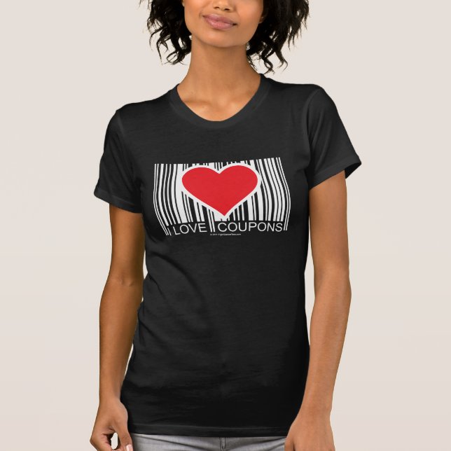 I Love Coupons T-Shirt (Front)