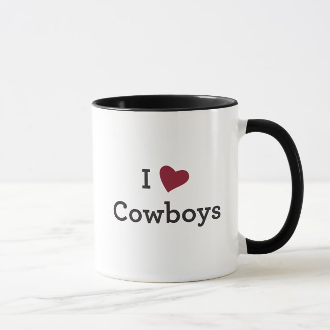 I Love Cowboys Mug (Right)