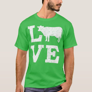 I Love Cows Funny T-Shirt