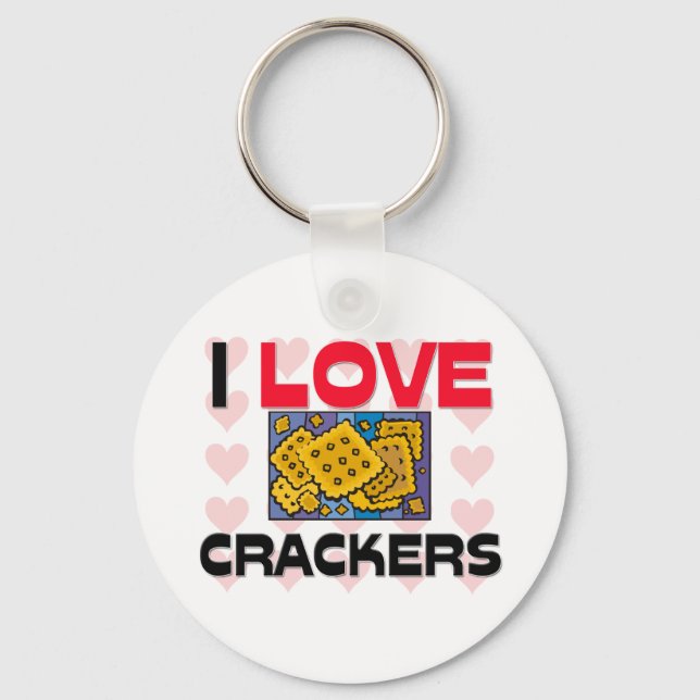 I Love Crackers Keychain (Front)