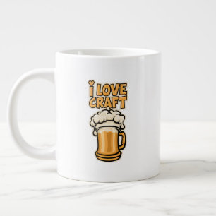 I Love Craft Beer Large Coffee Mug