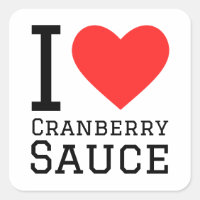 I love cranberry sauce