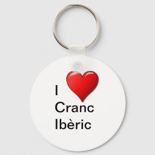I love Cranc Ibèric Keychain