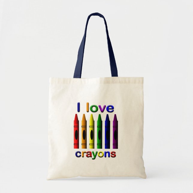 I Love Crayons Sac fourre-tout (Devant)