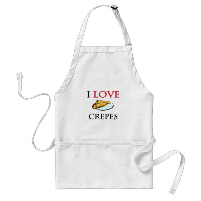 I Love Crepes Standard Apron (Front)