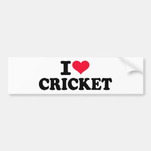 I love Cricket Bumper Sticker