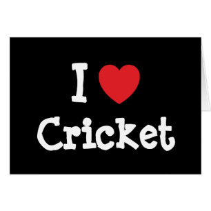 I love Cricket heart custom personalized