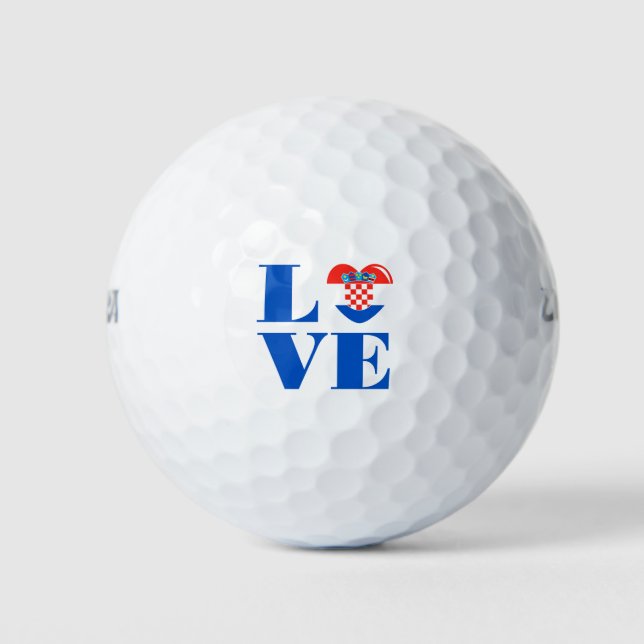 I love Croatia Golf Balls (Front)