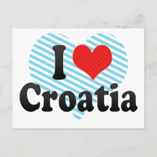 I Love Croatia Postcard