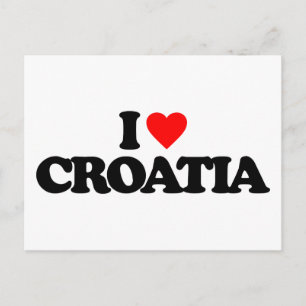 I LOVE CROATIA POSTCARD