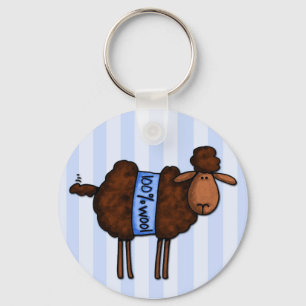 i love crochet keychain