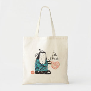 I Love Crochet Sac fourre-tout