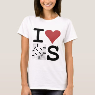 I Love Crosswords Clothing and Accessories T-Shirt