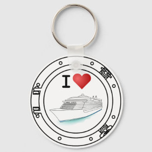 I Love Cruising Keychain