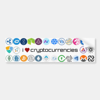 I love cryptocurrencies sticker