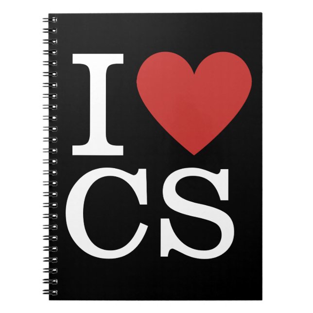 I ❤️ Love CS - Customer Service NOTEBOOK (Front)