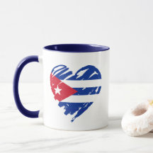 I Love Cuba - Cuban Flag Heart