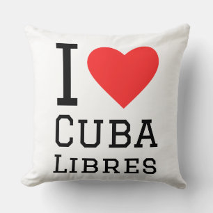 I love cuba libres throw pillow