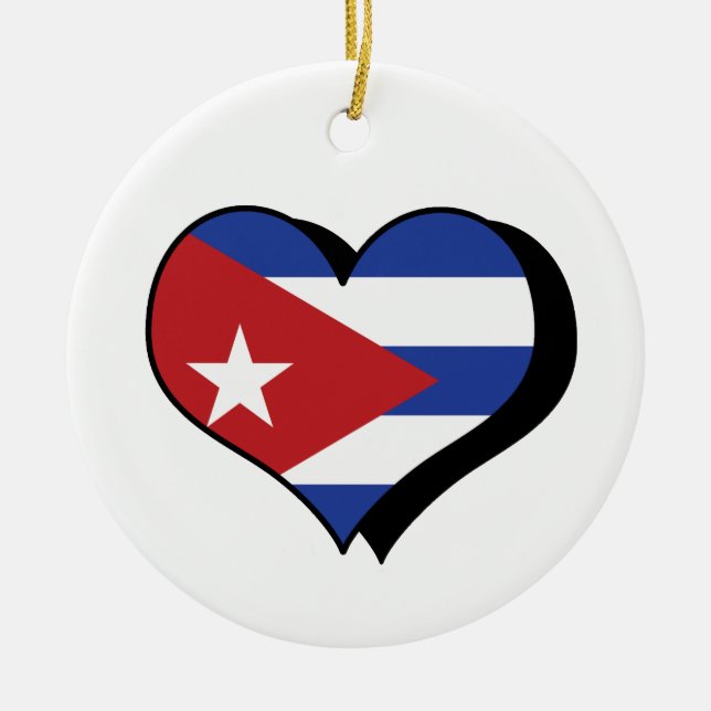 I Love Cuba Ornament (Front)