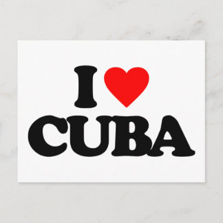 I LOVE CUBA POSTCARD