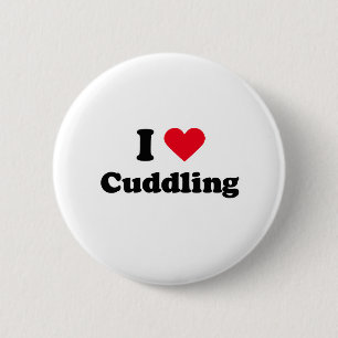 I love cuddling 2 inch round button