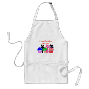"I love cupcakes and cats"--Cupcake Lovers Gifts Standard Apron