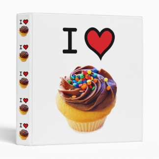 I Love Cupcakes baking or recipe binder