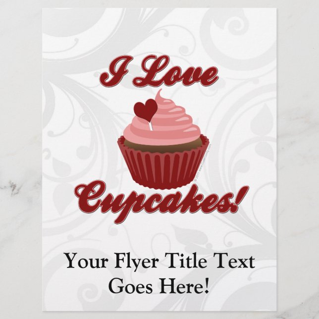 I Love Cupcakes Flyer (Front)