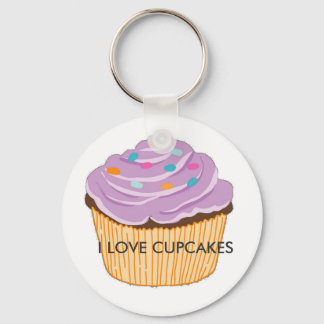 I LOVE CUPCAKES KEYCHAIN