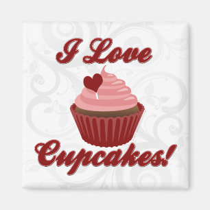 I Love Cupcakes Magnet