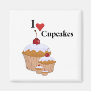 I Love Cupcakes Magnet