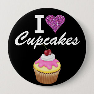 I Love Cupcakes - SRF 4 Inch Round Button