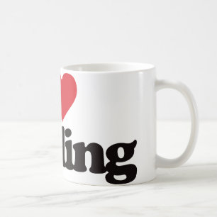 I Love Curling Coffee Mug