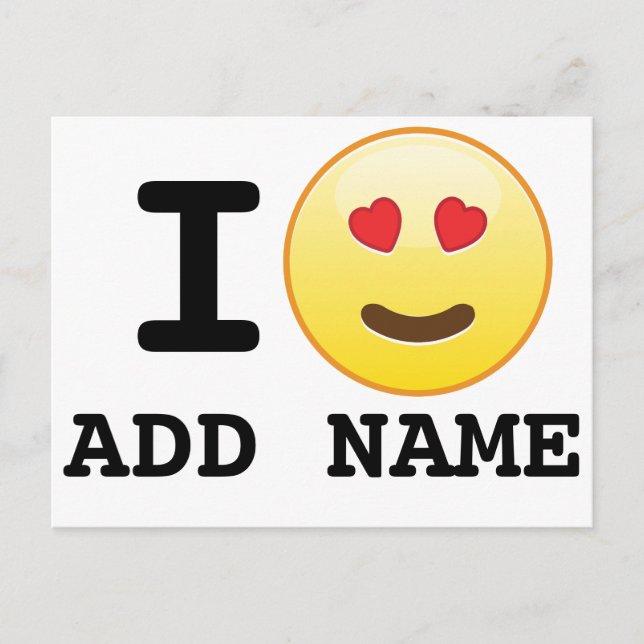 I Love Custom Postcards (Front)