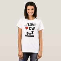 I Love CW – Morse Code Ham Radio Vibes