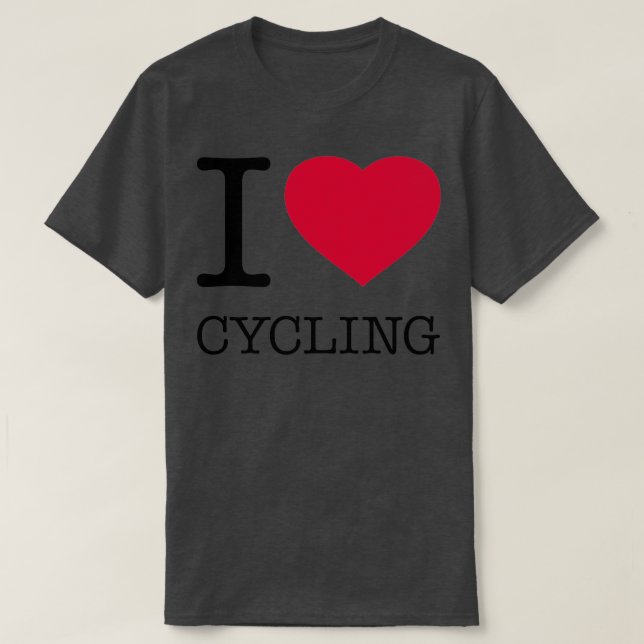 I LOVE CYCLING 3 T-Shirt (Design Front)