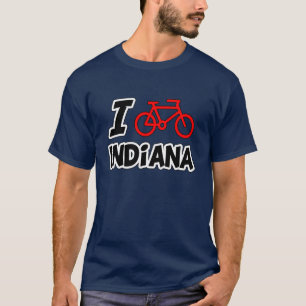 I Love Cycling Indiana T-Shirt