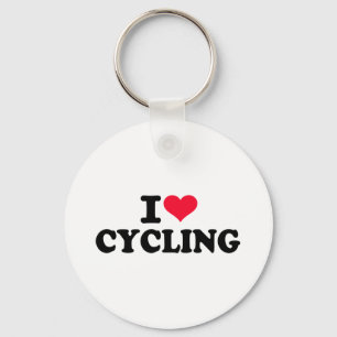 I love cycling keychain