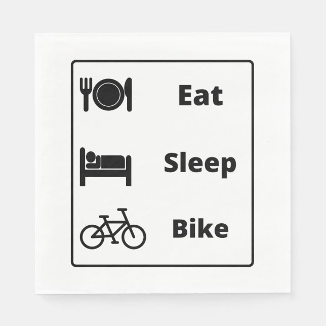 I love cycling napkin (Front)