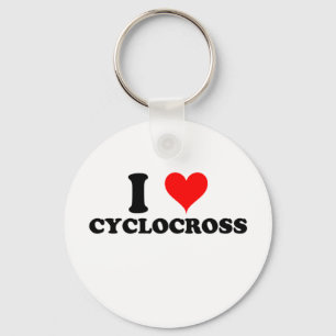 I Love Cyclocross Keychain
