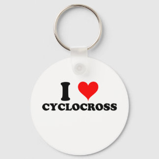 I Love Cyclocross Keychain