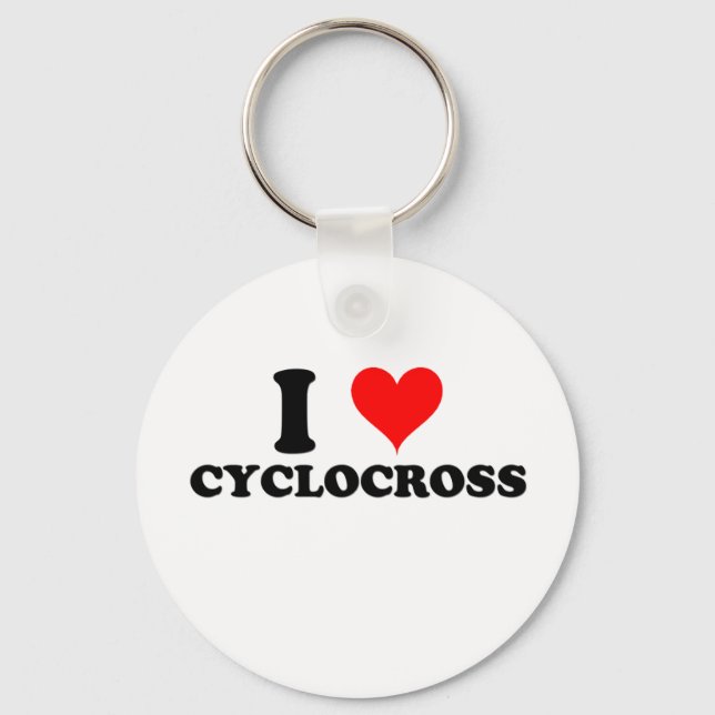 I Love Cyclocross Keychain (Front)