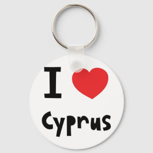 I love Cyprus Keychain