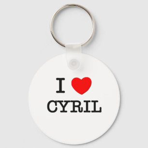 I Love Cyril Keychain