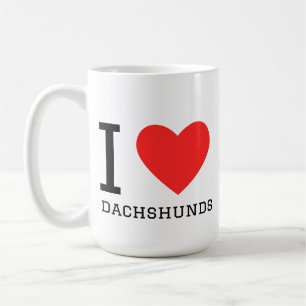 I love dachshunds coffee mug