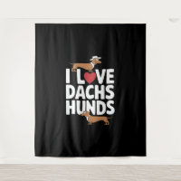 I Love Dachshunds Fun Graphic for Dog Lovers