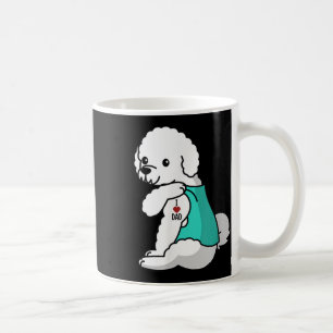 I Love Dad Tattoo Bichon Frise Father Dog Coffee Mug