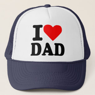 I love dad trucker hat