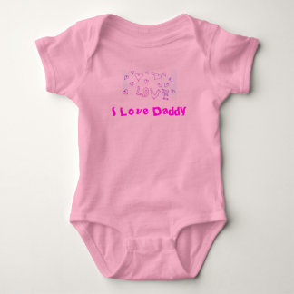 I Love Daddy Baby Bodysuit